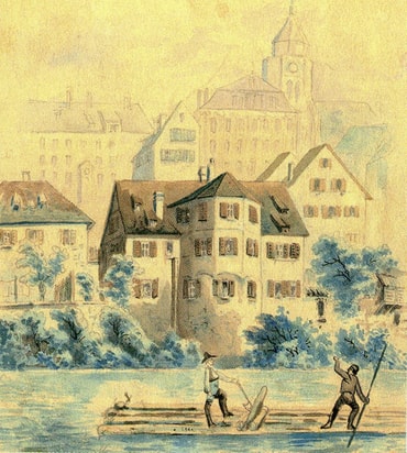 Aquarell um 1820, Stadtmuseum Tübingen