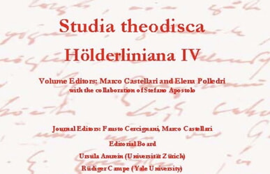 Sonderband Hoelderliniana IV (2025) der internationalen OJS-Zeitschrift "Studia theodisca"