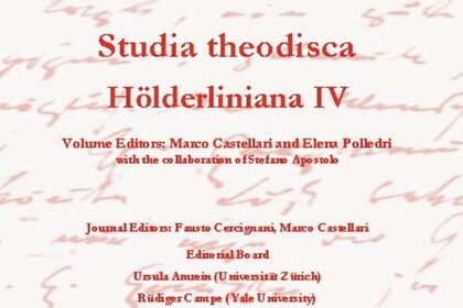 Sonderband Hoelderliniana IV (2025) der internationalen OJS-Zeitschrift "Studia theodisca" 