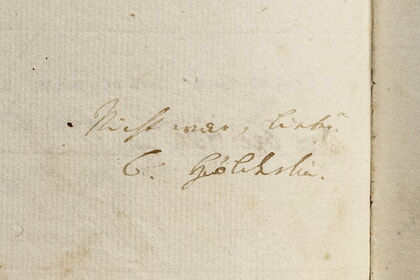 Aus dem Archiv geholt: das Stammbuch Dobel